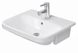 Duravit DuraStyle Halbeinbauwaschtisch Weiß Hochglanz 550 mm - 0375550000 0375550000