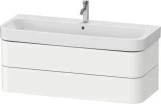 Duravit Happy D.2 Plus Waschtischunterbau wandhängend Weiß Supermatt 1175x490x415 mm - HP43890848400 HP4389084840000