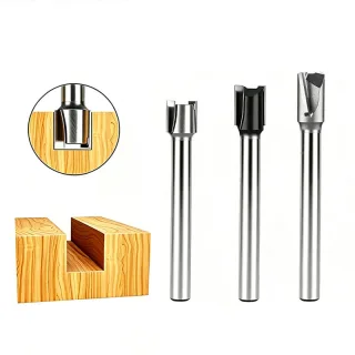 1 Pc Mortise Tenon Milling Inclined Router Bit 8mm Shank Double Edge Tungsten Steel Cutter for Laminate MDF Plywood Hard