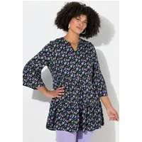 Angel of Style Hemdbluse Bluse bequeme Passform Blümchen Volants