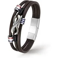 UNIQAL.de Armband Magnetverschluss – Stylische Armbänder mit Verlängerung (Echtes Leder & Edelstahl, – handgefertigt, minimalistisch, Rock Gitarre & Infinity Design), – Unisex Armband als Geschenkidee für Damen & Herren