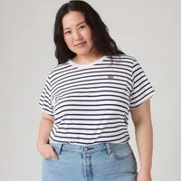 Levi's® Plus T-Shirt PL THE PERFECT im Streifendesign