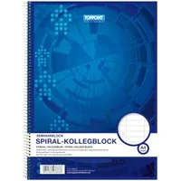 Stylex Schreibwaren Collegeblock Collegeblock A4 Spirablock Kollegblock liniert