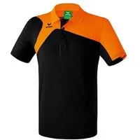 Erima T-Shirt Sport-Polo Club 1900 2.0 (100% Polyester) schwarz/orange Kinder
