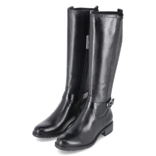 Tamaris Stiefel - Gr. 36 - Schwarz - Leder und Synthetik