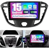 ESSGOO 6+128G DAB Android15 Autoradio für Ford Transit Tourneo Custom CarPlay Autoradio (RDS, 6GB+128GB, 4G LTE, FM, AM, DAB+ (optional), Carplay Android Auto Bluetooth EQ USB GPS Navi WIFI Touchscreen)
