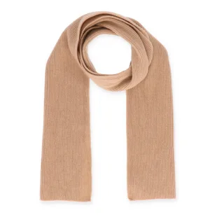 Halsüberkopf Accessoires - 180x28 Schal Rippe camel - Gr. - OS