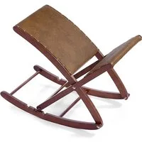 Maximex Fußhocker KOMFORT, Beinschaukel, Massivholz-Gestell, dreifach verstellbar, klappbar