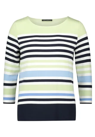 Betty Barclay - Basic Shirt Green/Light Blue - Gr. - 42