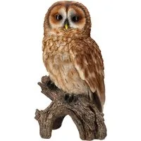 Figuren Shop GmbH Gartenfigur Gartenfigur Eule - Großer Waldkauz - HotAnt Tierfigur Dekofigur Deko