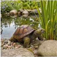 Online-Fuchs Teichfigur Gartenfiguren Schildkröte - Deko Figuren für außen - 22 bis 56 cm groß, (wirkt täuschend echt, wetterfest), aus hochwertigem Kunstharz hergestellt - langlebige Qualität