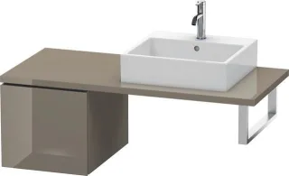 Duravit L-Cube Unterschrank für Konsole Flanell Grau Hochglanz 420x547x400 mm - LC583108989 LC583108989