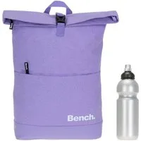 Bench. Rucksack Damen Herren Kurierrucksack Laptop Fach Roll-Top, 19 Liter Daypack DIN A4 mit Geheimfach 64180 + Trinkflasche