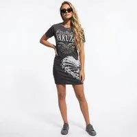 YAKUZA Shirtkleid Liquid Heart