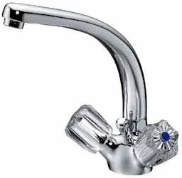Kaja Classic Waschtisch-Einlocharmatur mit, Ablaufg., Gussausl. 185mm chrom, 21024-3-C 21024-3-C