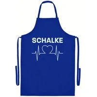 multifanshop Grillschürze Schalke - Herzschlag - Schürze