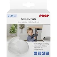 Reer reer Eckenschutz transparent 4 Stück Kinder-Sicherheitsgurt