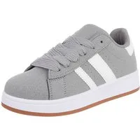 Ital-Design Sportlicher Freizeitschuh für Damen, komfortabel und stylish Sneaker (91512477) Keilabsatz/Wedge Sneakers Low in Grau