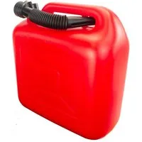 Trevendo Benzinkanister Kraftstoffkanister rot für Benzin und Diesel, 10 Liter