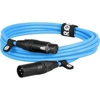 Premium XLR-Kabel XLR3M-B blue blau, 3 Meter