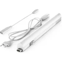 B.K.Licht Lichtleiste, LED fest integriert, Neutralweiß, Unterbauleuchte, Küchenlampe, Stecksystem, 4W 400 Lumen 4.000K, weiß