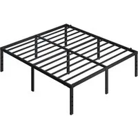 Yaheetech Metallbett 90×190/90×200/140×200/160×200/180×200 cm, Bettrahmen 36/41 cm H mit Lattenrost, Bettgestell aus Metall
