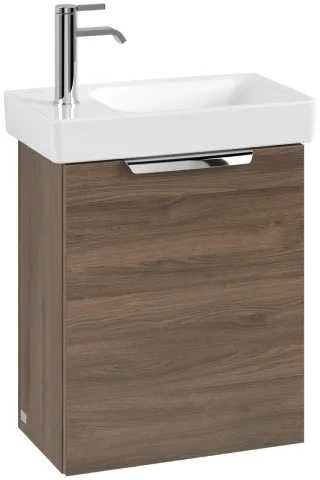 Villeroy & Boch Set LineUp 450mm mit Spiegel Anschlag links Arizona Oak S00800VHR1