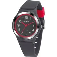 SINAR Quarzuhr XB-48 Jugend Armbanduhr Sportuhr Silikonband, analog sportlich modern Geschenkidee Jugend Ø 36 mm