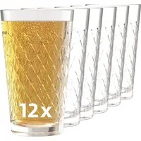 SAHM Gläser-Set Apfelweingläser 300ml 12 Stück, Sensorik Glas, 100% recycelbar