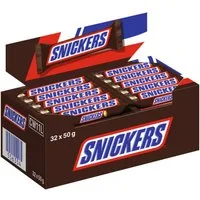 Snickers Schokolade, Snickers Thekendisplay mit 32 einzeln verpackten Riegeln 32x50g