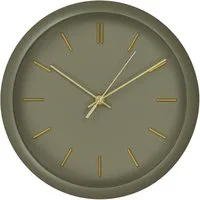 tinkaro Uhr Wanduhr Rossano lautlos ø30 cm Grün (Lautloses Uhrwerk für diese Zeitanzeige in verschiedenen Wohnräumen)