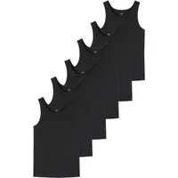 uncover by SCHIESSER Unterhemd 6er Pack Basic (Spar-Set, 6-St) Unterhemd / Tanktop - Baumwolle - Unterhemden mit perfekter Passform