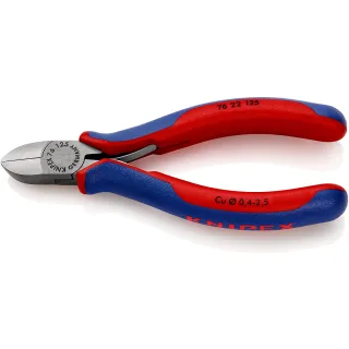 KNIPEX Seitenschneider für Elektromechaniker atramentiert - 7622125