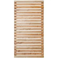 GartenLand Zaun Römö Rhombus Lärche Natur 90x180 cm, (Set, Ohne Pfosten, ca. 90x180 cm)