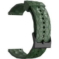 Wigento Smartwatch-Armband Für Samsung Galaxy Watch 7 44 40mm / FE Silikon Design Armband D- Grün