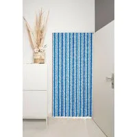 Defactoshop Insektenschutz-Vorhang Türvorhang Faden Flauschvorhang 100x200cm Fliegenschutz Grau/Blau, BxH 100x200