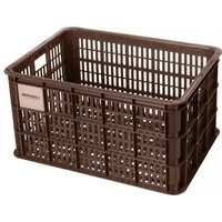 Basil Fahrradkorb Basil Crate L Fahrradkiste, 40 Liter, braun, recycelter Kunststoff, fü