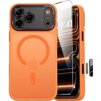 LuxusKollektion Smartphone-Hülle Handyhülle iPhone 17 Pro Magsafe Kameraschutz iPhone 17 Pro Orange