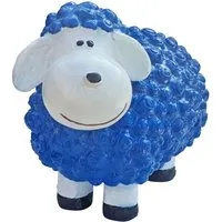 Fachhandel Plus Tierfigur Deko Schaf mittel Gartenfigur Schaf Bunte Schafe für den Garten (1 St), Farbenfrohe Gartenfigur