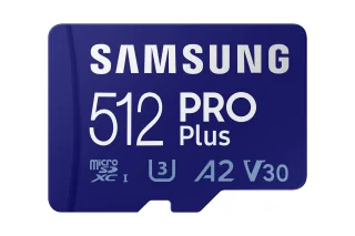 Samsung PRO Plus MB-MD512KB | mb-md512kb/ww | Flash-Speicherkarte (microSDXC-an-SD-Adapter inbegriffen)