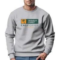 Neverless Sweatshirt Sweatshirt Herren Print California USA Tequila Coast Aufdruck