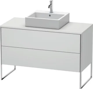 Duravit XSquare Konsolenwaschtischunterbau bodenstehend Weiß Seidenmatt 1200x548x778 mm - XS49220363 XS492203636