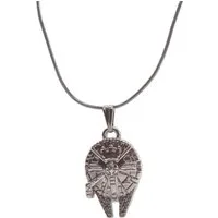 Kette mit Anhänger STAR WARS Halskette Millennium Falcon Kette