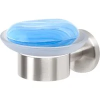 bremermann Seifenschale Bad-Serie PIAZZA - aus Glas und Edelstahl, matt