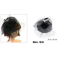 Yudu Haarreif Fascinator Kopfschmuck Haargesteck Netz Blüte Federn Schleier