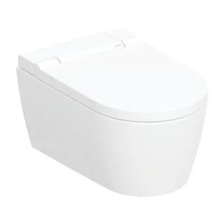Geberit AquaClean Sela Wand-Tiefspül-WC 146220111 weiß-alpin, Komplettanlage, mit Keratec