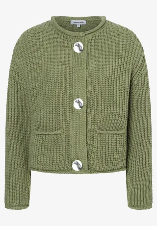 MORE & MORE - Kurzer Cardigan grün - Gr. - 40
