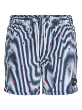 JACK&JONES - JPSTMAUI JJSWIM MINI STRIPE AKM JNR navy blazer - Gr. - 164