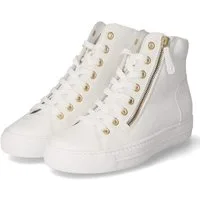 Paul Green Paul Green 4024-180 Damen Glattleder white Schnürstiefel