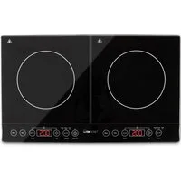 CLATRONIC Doppel-Induktionskochplatte DKI 3609, ECO-Save, 10 Temperaturstufen, Sensor Touch